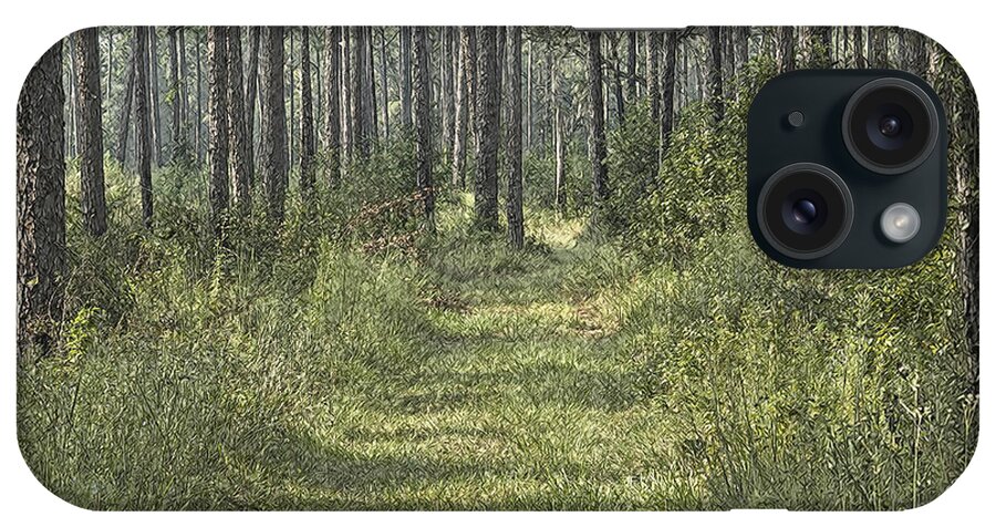 Out Doors iPhone Case featuring the photograph Path in the Woods by Robert Suggs