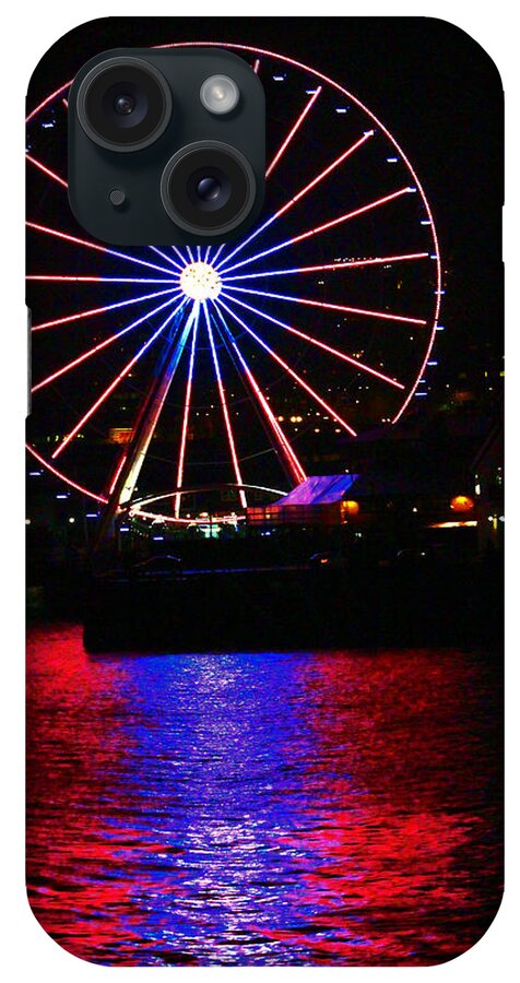 Landscapes iPhone Case featuring the photograph Patriotic Ferris Wheel by Kym Backland
