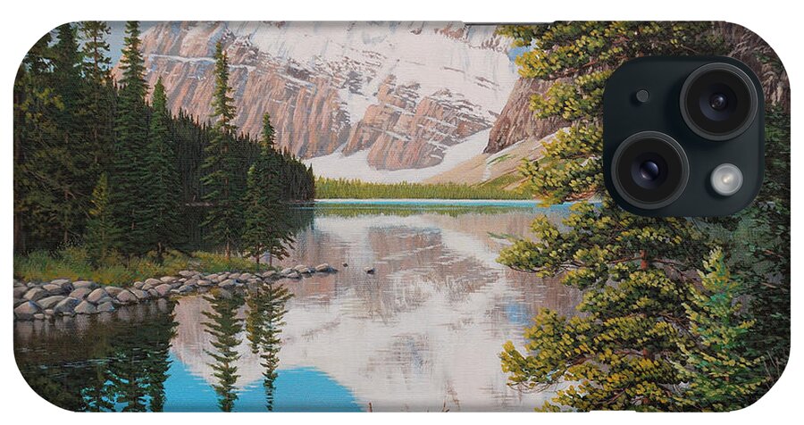 Jake Vandenbrink iPhone Case featuring the painting Peaceful Waters by Jake Vandenbrink