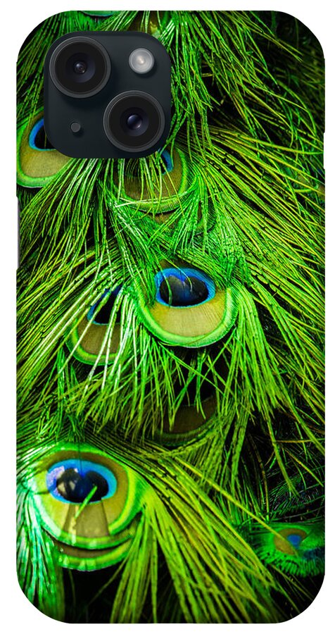 Feathers iPhone Case featuring the photograph Peacock Feathers by George Kenhan