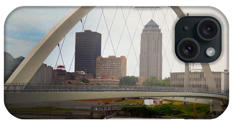 Iowa iPhone Case featuring the photograph Pedestrian Bridge by Judy Hall-Folde