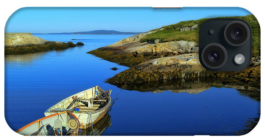 Atlantic iPhone Case featuring the photograph Peggys Cove Row Boats by Ken Morris