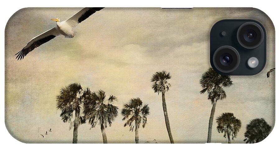 Clearwater iPhone Case featuring the photograph Pelicans in Flight by Sandra Selle Rodriguez