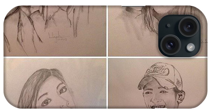 Pencil iPhone Case featuring the photograph Pencil Sketch Of Celebs.. #sketch by Nur Hidayah