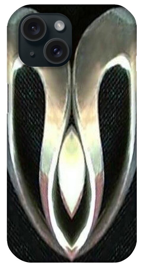 Silver iPhone Case featuring the digital art Pendant by Mary Russell