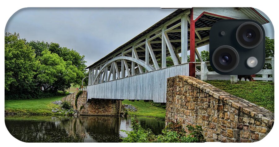 Covered Bridge iPhone Case featuring the photograph Pennsylvania Covered Bridge by Kathy Churchman