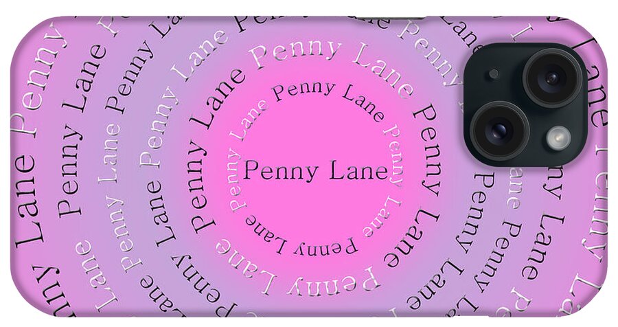 Andee Design iPhone Case featuring the digital art Penny Lane 4 by Andee Design
