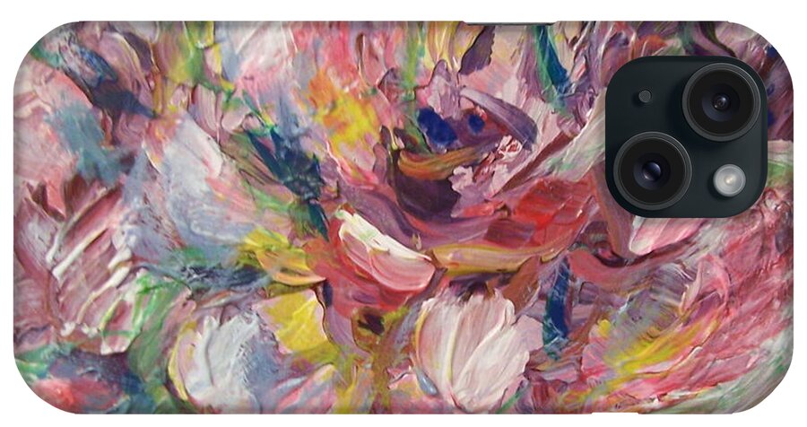 Floral iPhone Case featuring the painting Peony 2 by Catherine Gruetzke-Blais