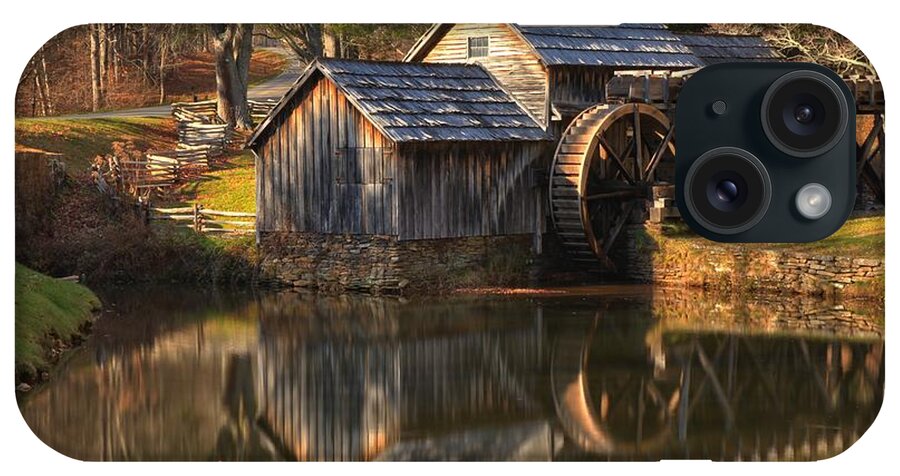 Mabry Mill iPhone Case featuring the photograph Perfect Reflections Of Mabry Mill by Adam Jewell