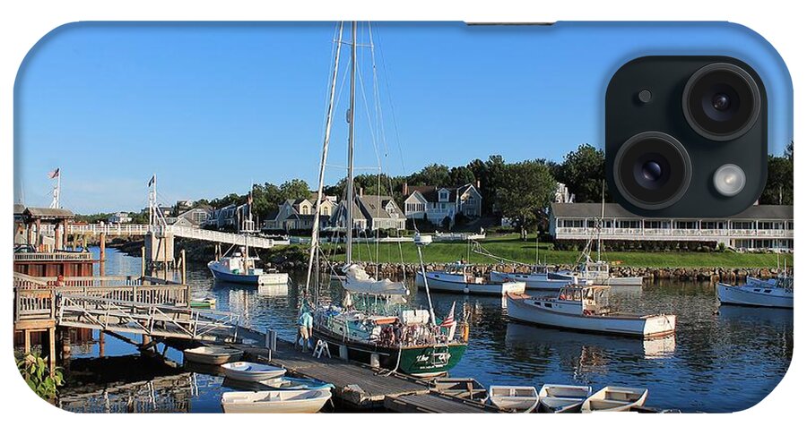 Maine iPhone Case featuring the photograph Perkins Cove Ogunquit Maine 2 by Michael Saunders