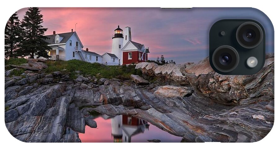 Premaquid iPhone Case featuring the photograph Permaquid Lighthouse by Daniel Behm
