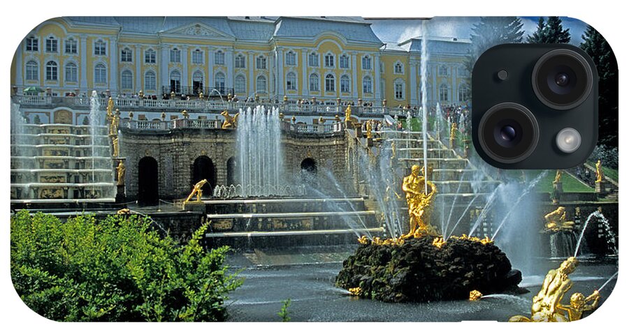 Russia iPhone Case featuring the photograph Peterhof Palace by Dennis Cox