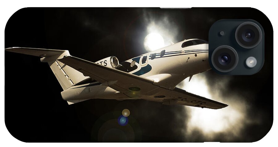 Embraer Phenom 100 iPhone Case featuring the photograph Phenom Light by Paul Job
