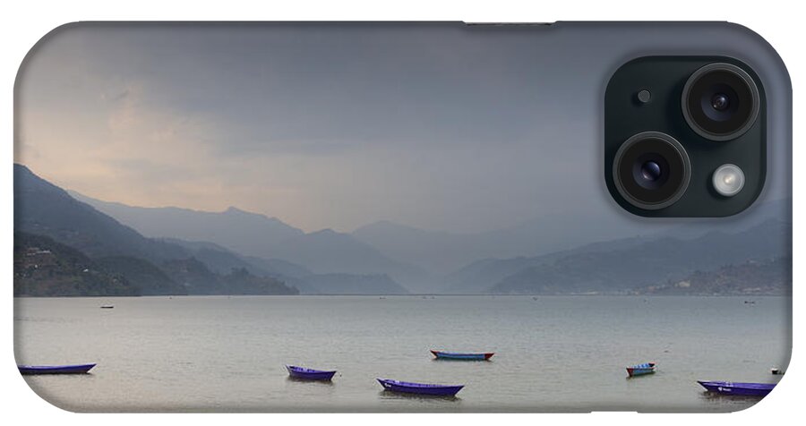 Nepal iPhone Case featuring the photograph Phewa lake in Pokhara by Dutourdumonde Photography