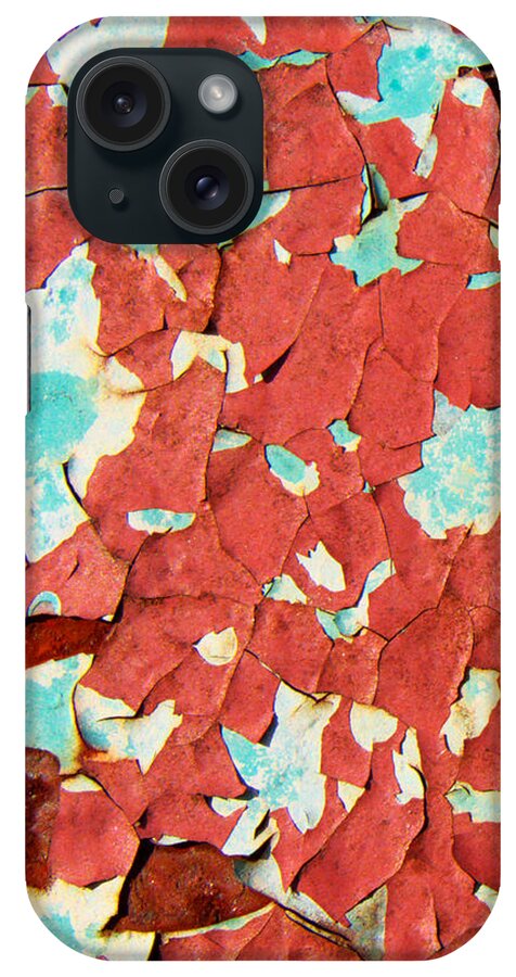 Iphone iPhone Case featuring the digital art Phone Case Rusted Peeling Paint by Nikki Marie Smith