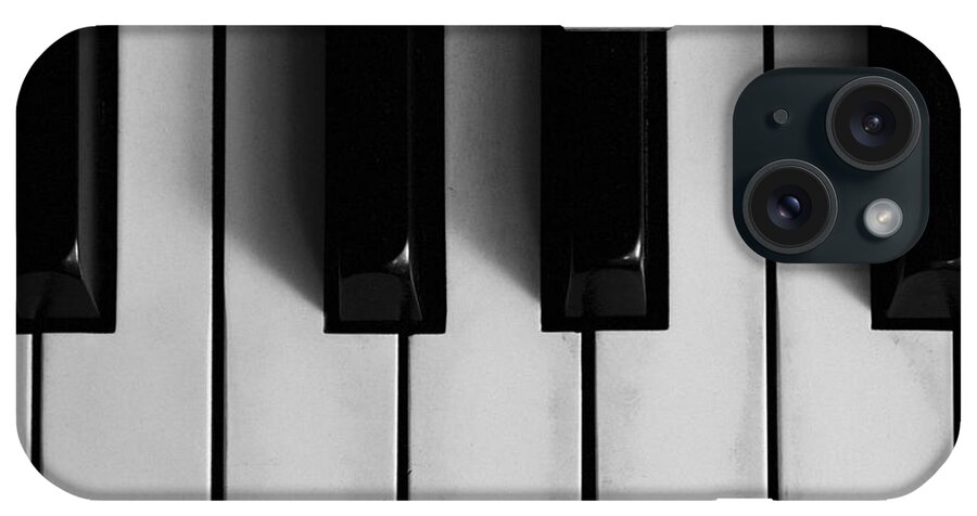 Old iPhone Case featuring the photograph Piano Keys Closeup by Erin Cadigan