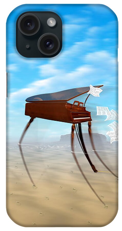 Surrealism iPhone Case featuring the photograph Piano Valley by Mike McGlothlen