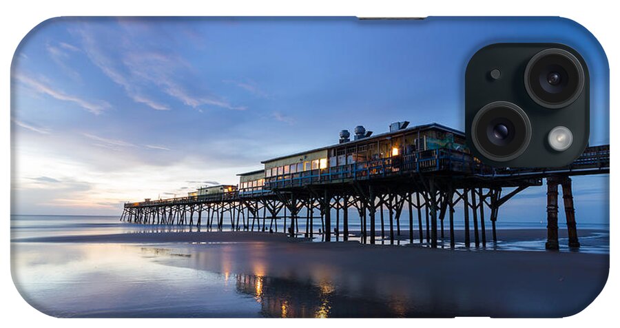 Atlantic Ocean iPhone Case featuring the photograph Pier at Twilight by Stefan Mazzola