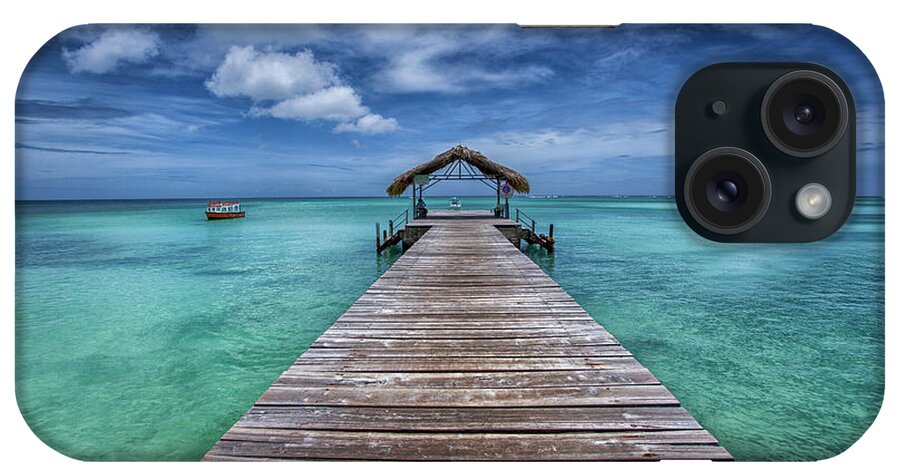 Scenics iPhone Case featuring the photograph Pier To Paradise by Timothy Corbin