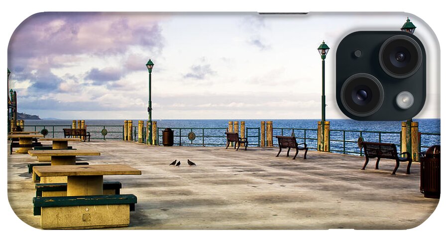 Redondo Beach iPhone Case featuring the photograph Pigeon Meeting at Redondo Pier by Joseph Hollingsworth
