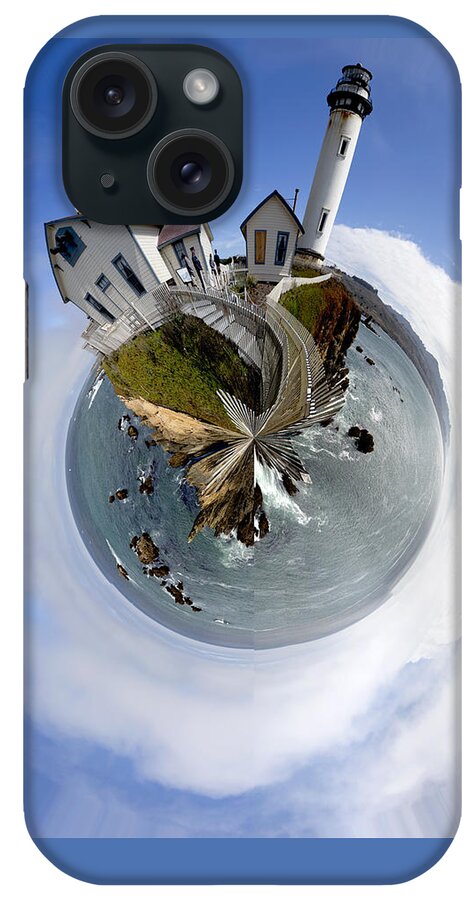 Pigeon Point iPhone Case featuring the photograph Pigeon Point Lighthouse Planet by Her Arts Desire