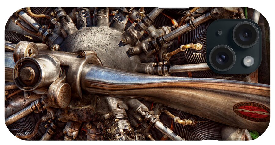 Plane iPhone Case featuring the photograph Pilot - Plane - Engines at the ready by Mike Savad