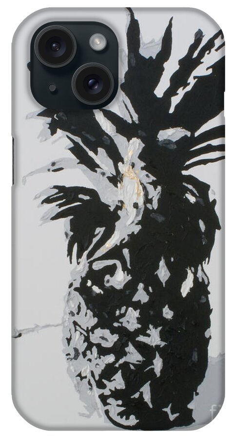 Pineapple iPhone Case featuring the painting Pineapple by Katharina Bruenen