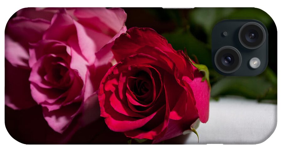 Flowers iPhone Case featuring the photograph Pink And Red Rose by Matt Malloy