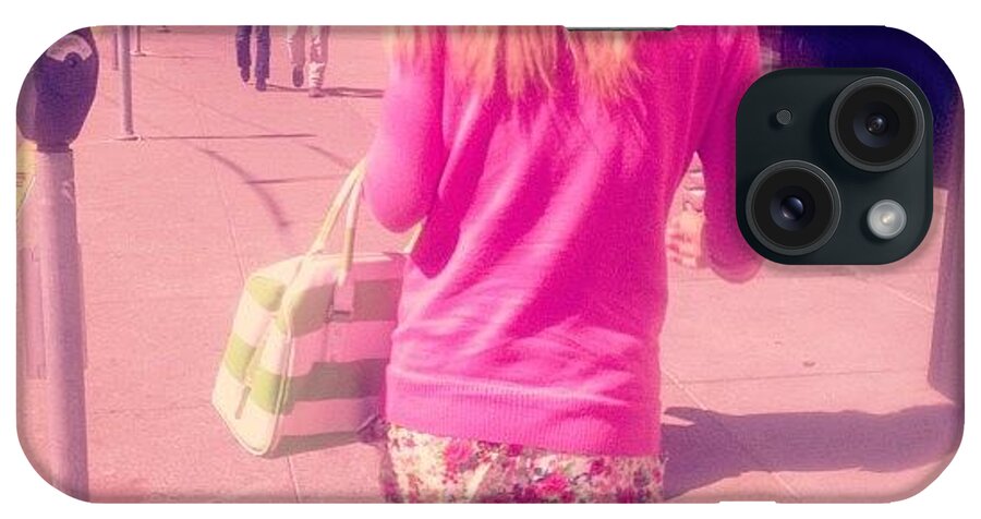 Shop iPhone Case featuring the photograph Pink Fashion #bag #handbag #style by Lynn Friedman
