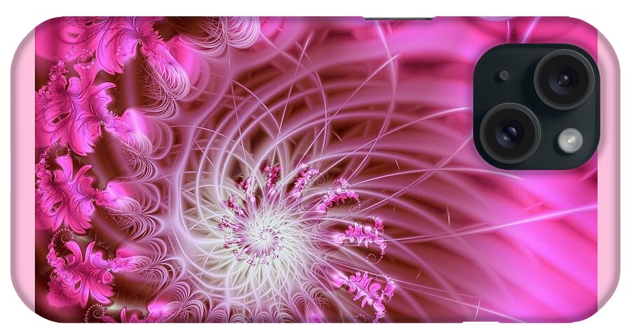 Pink iPhone Case featuring the digital art Pink by Lena Auxier