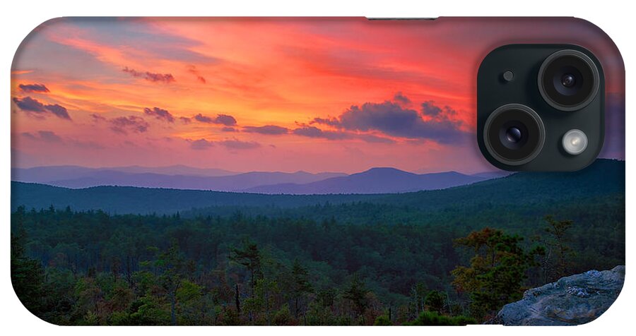 Linville Gorge iPhone Case featuring the photograph Pinnacle Sunset by Mark Steven Houser
