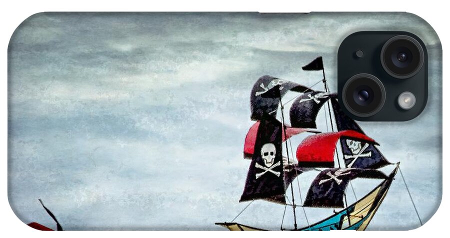 Kite iPhone Case featuring the photograph Pirate Ship by Peggy Hughes