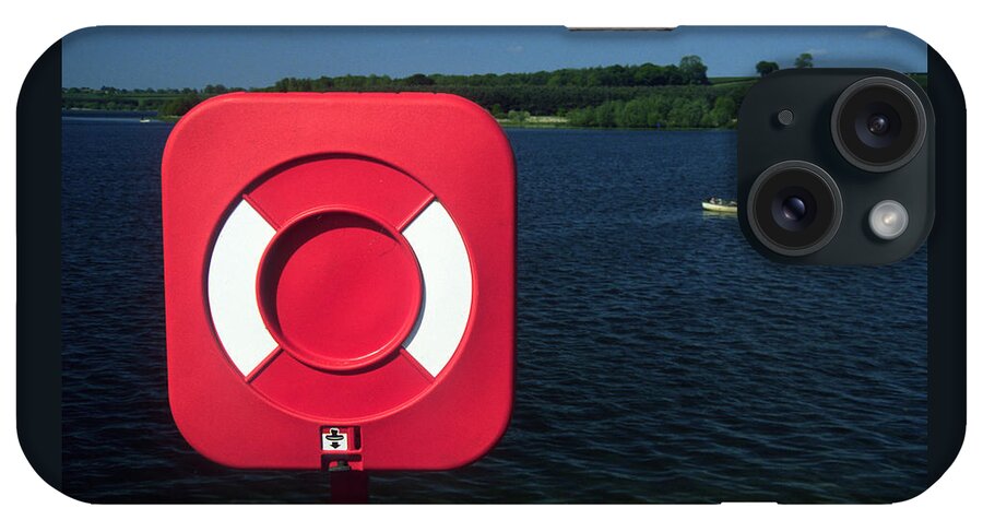 Lifebuoy iPhone Case featuring the photograph Pitsford Reservoir Lifebuoy by Gordon James