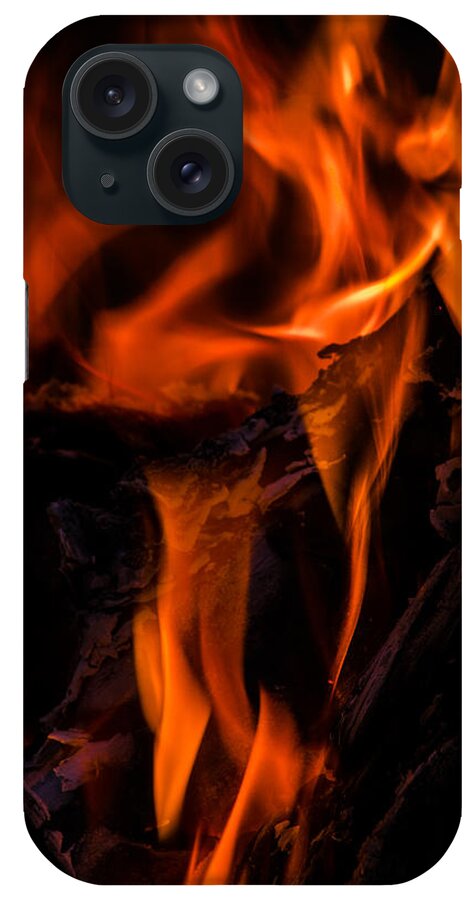 Fire iPhone Case featuring the photograph Pixies Dancing in a Fire by Wild Fotos