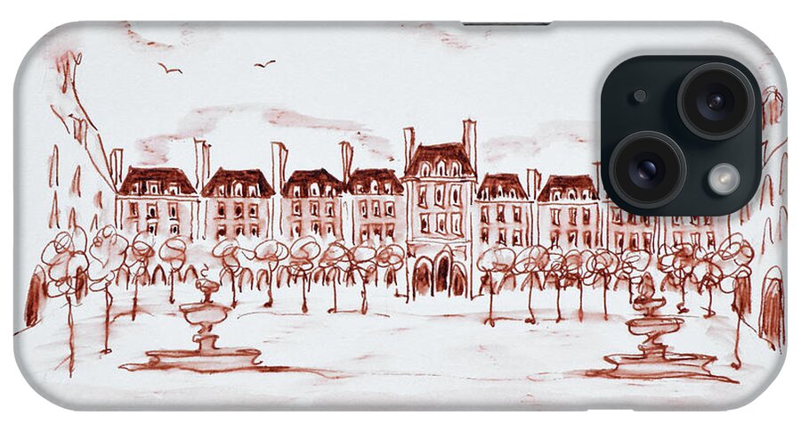 Architecture iPhone Case featuring the photograph Place Des Vosges In The Historic by Richard Lawrence