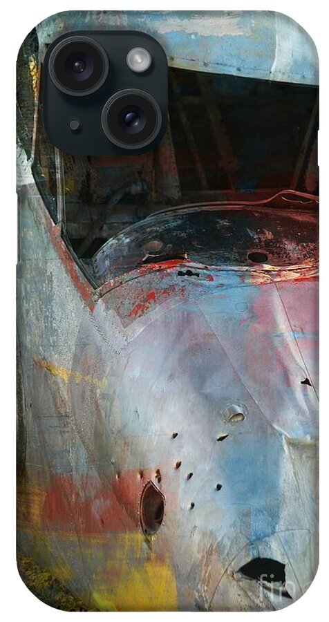 Airplane iPhone Case featuring the photograph Plane Wreck Norway Illinois by Veronica Batterson