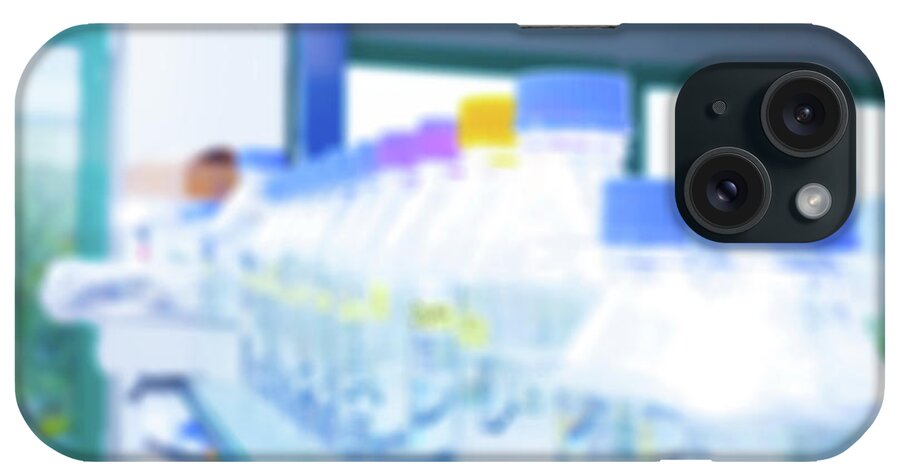 Nobody iPhone Case featuring the photograph Plastic Bottles In Lab by Wladimir Bulgar