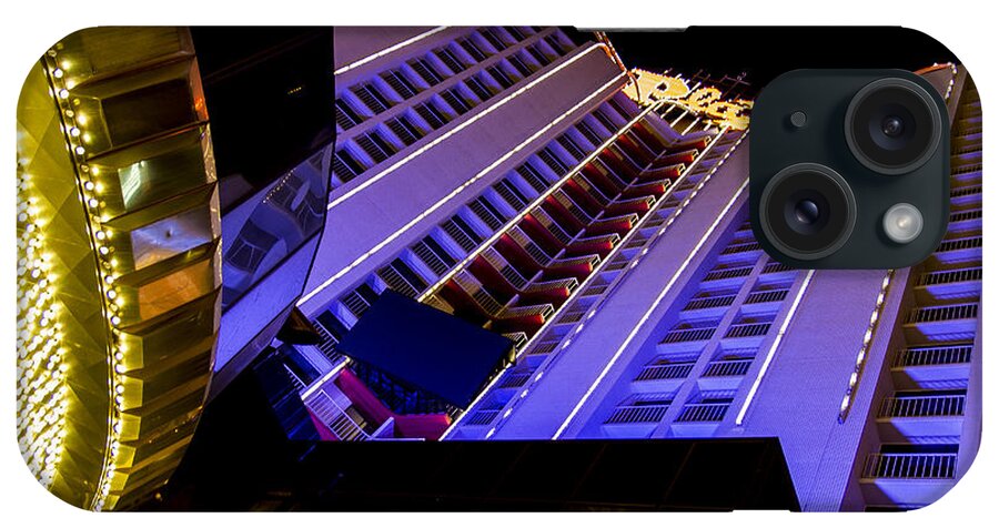 Buildings iPhone Case featuring the photograph Plaza Hotel Downtown Vegas by Jim Moss