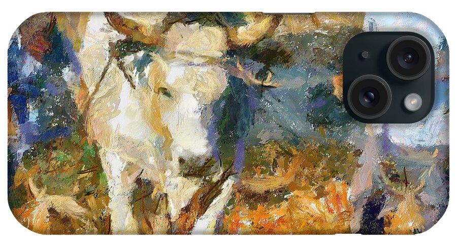 Rural Landscape iPhone Case featuring the painting Ploughmen by Dragica Micki Fortuna