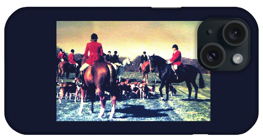 Foxhunting iPhone Case featuring the photograph Plum Run Hunt Opening Day by Angela Davies
