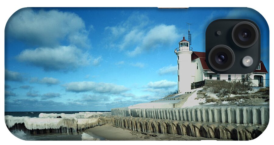 Point Betsie Winter Of 89 iPhone Case featuring the photograph Point Betsie Winter of '89 by Kris Rasmusson