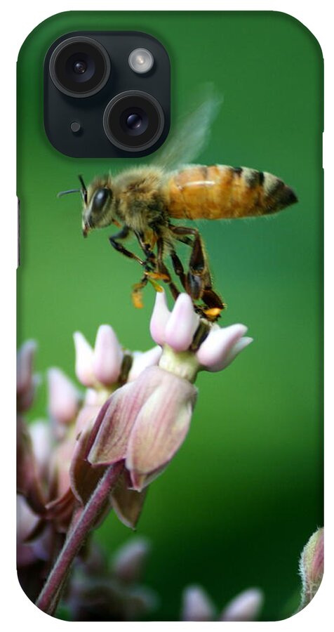 Bee iPhone Case featuring the photograph Pollen Dance by Neal Eslinger