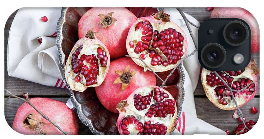 Outdoors iPhone Case featuring the photograph Pomegranate by Verdina Anna