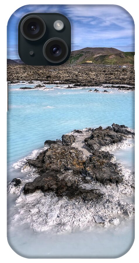 Grindavik iPhone Case featuring the photograph Pool Of Radiance by Evelina Kremsdorf