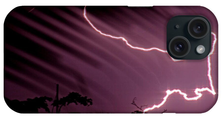 Panama iPhone Case featuring the photograph Popa Island Lightning by Bob Hislop