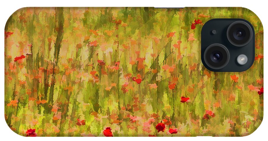 Flowers iPhone Case featuring the painting Poppies of Tuscany by David Letts