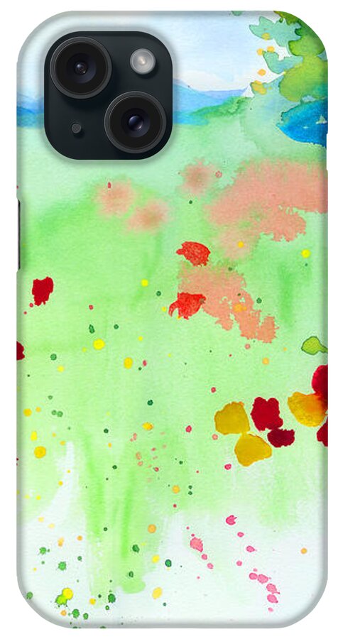 C Sitton Paintings iPhone Case featuring the painting Poppy Passion by C Sitton