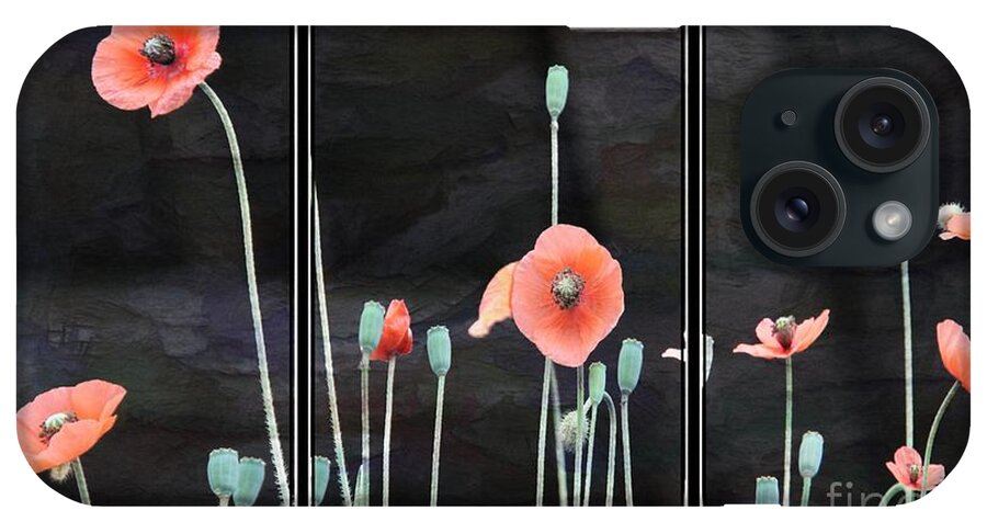 Poppies iPhone Case featuring the photograph Poppy Triptych    by Yumi Johnson