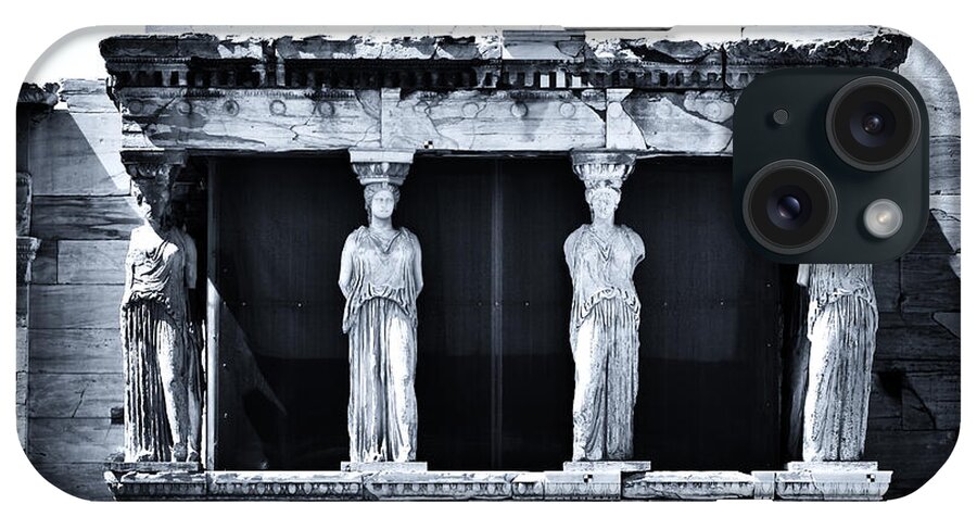 Porch Of The Caryatids iPhone Case featuring the photograph Porch of the Caryatids by John Rizzuto