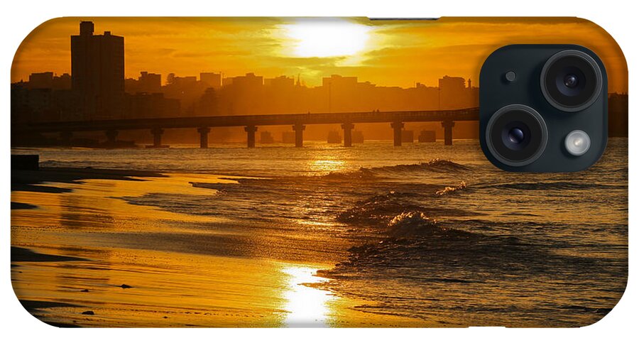 Port Elizabeth iPhone Case featuring the photograph Port Elizabeth Sunset by Jennifer Ludlum